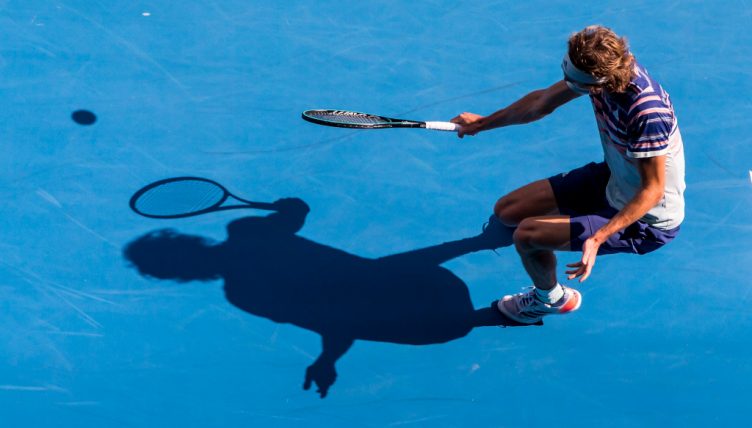 Alexander Zverev and his shadow