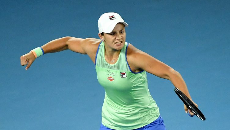 Ashleigh Barty excited