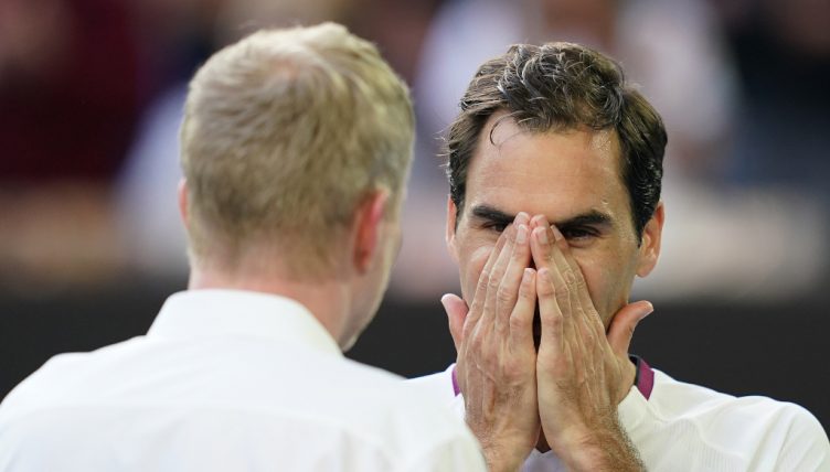 Roger Federer on-court interview