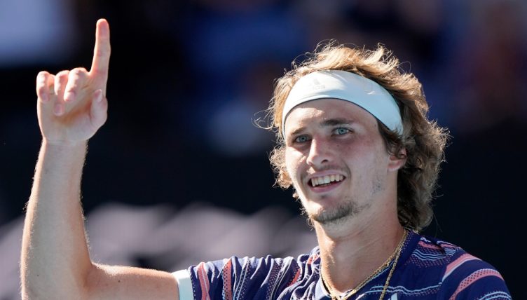 Alexander Zverev celebrates