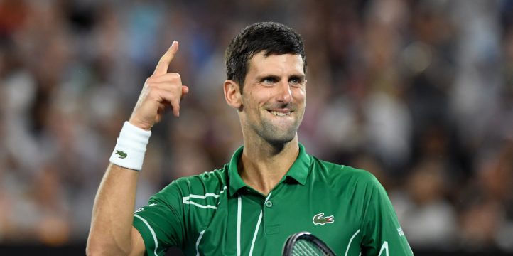 Novak Djokovic powers on