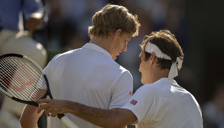 Roger Federer and Kevin Anderson