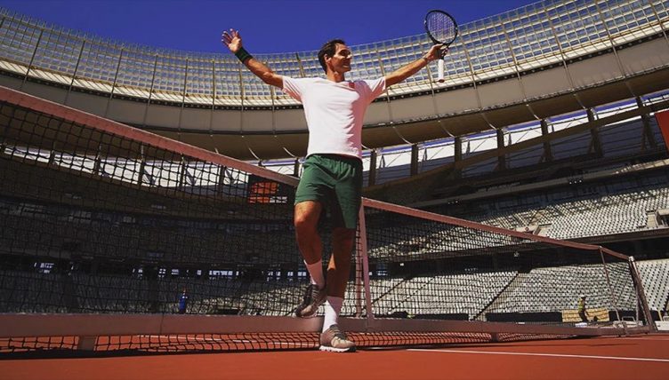 Roger Federer match in Africa