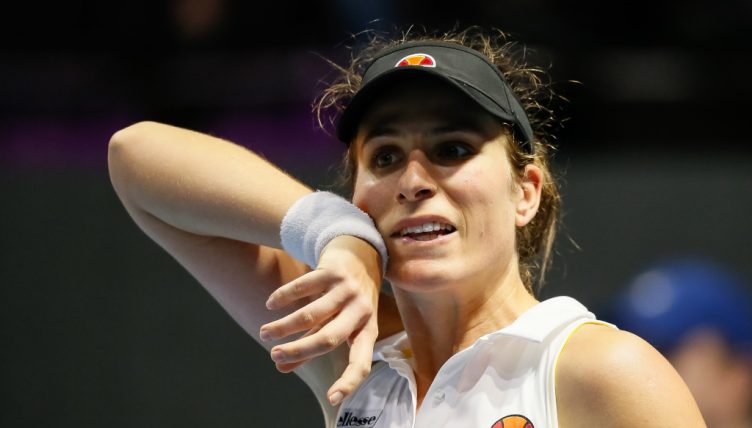 Johanna Konta feeling the heat