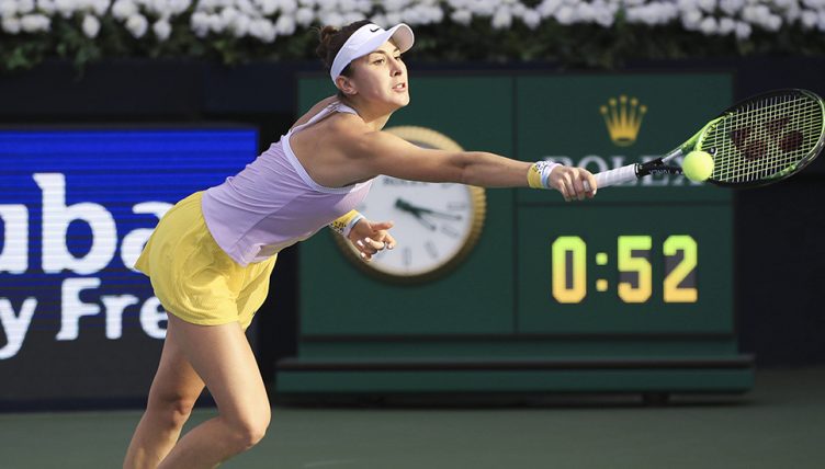 Belinda Bencic at Dubai Duty Free Tennis Championships