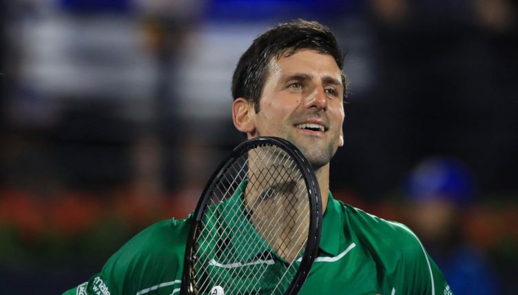 Novak Djokovic celebration