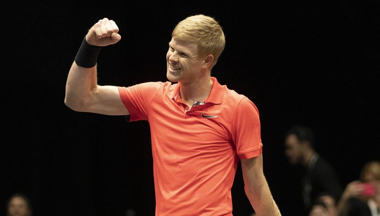 Kyle Edmund celebrates