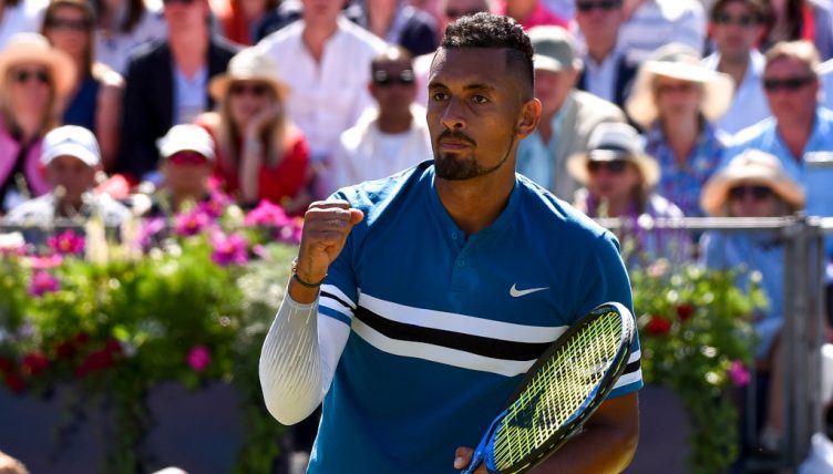 Nick Kyrgios pumped up