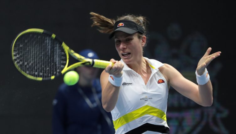 Johanna Konta forehand