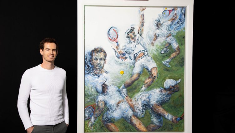 Andy Murray portrait by Maggi Hambling