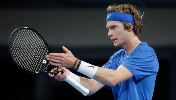 Andrey Rublev in action