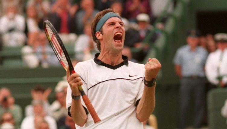 Greg Rusedski celebrating