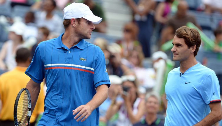 Roger Federer and Andy Roddick
