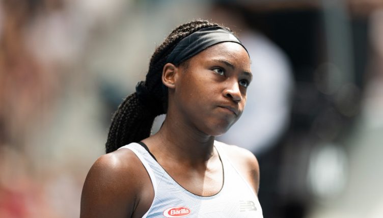 Coco Gauff downcast