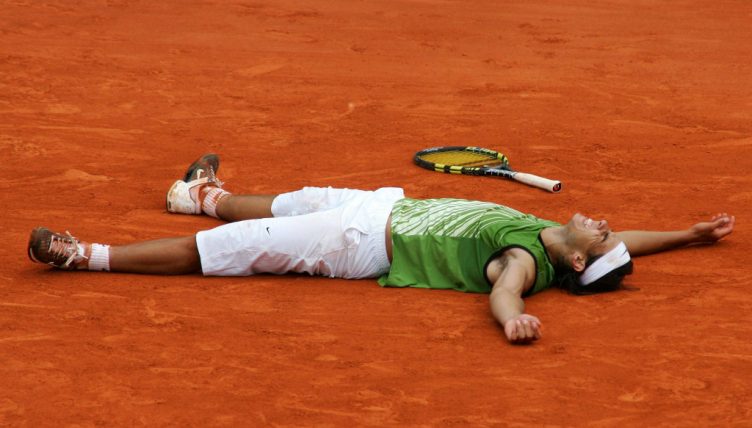 Rafael Nadal on clay