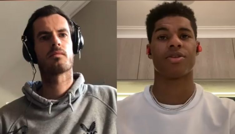 Andy Murray and Marcus Rashford