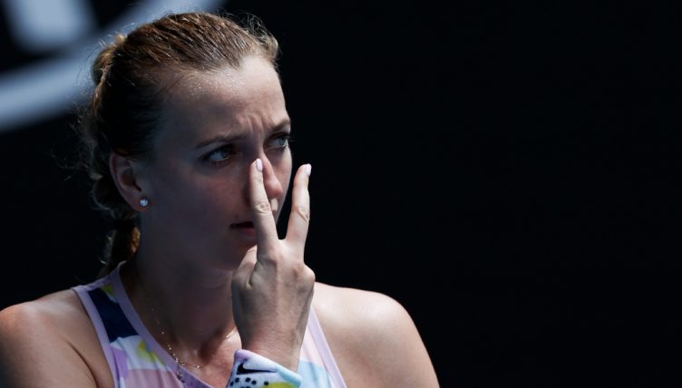 Petra Kvitova gesture