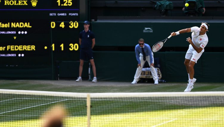 Wimbledon tennis action