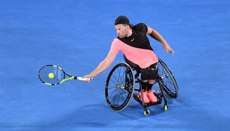 Dylan Alcott in action