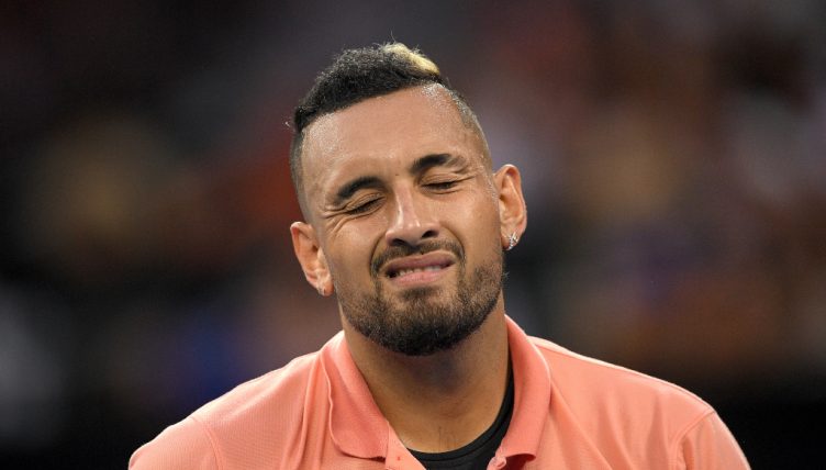 Nick Kyrgios irritated