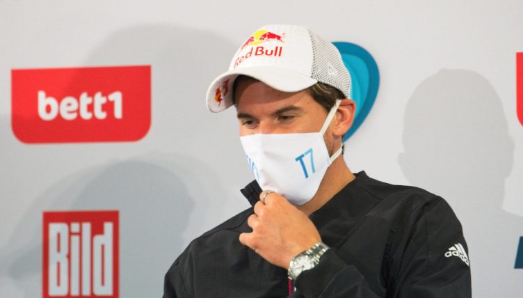 Dominic Thiem at a press conference