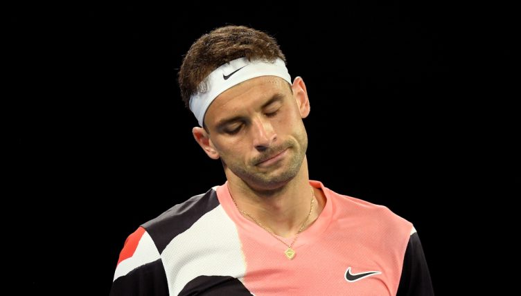 Grigor Dimitrov looking sad