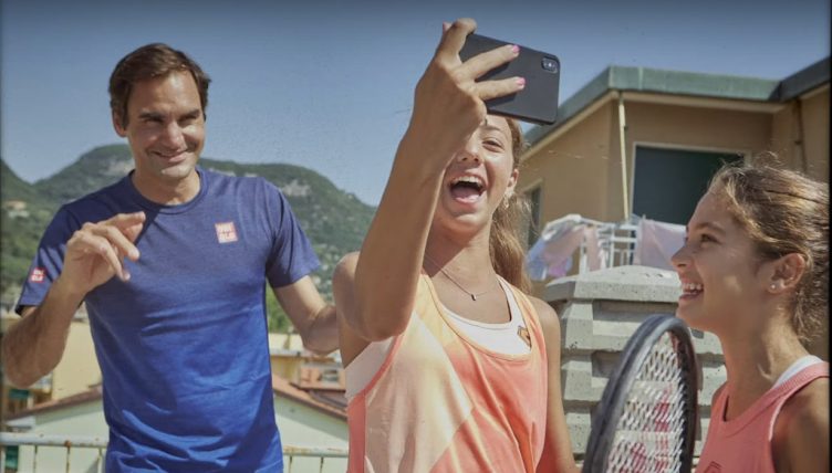 Roger Federer, Vittoria Oliveri and Carola Pessina for Barilla ad