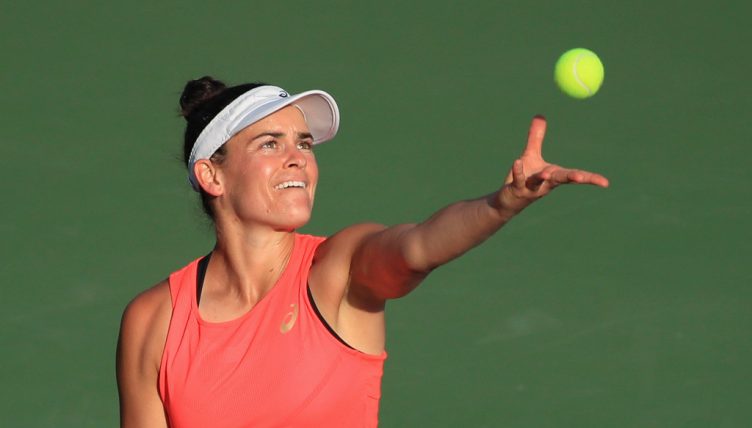 Jennifer Brady serving