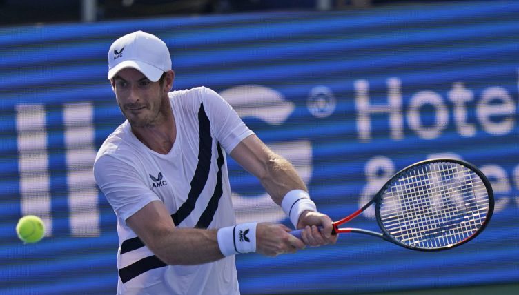 ANdy Murray in action