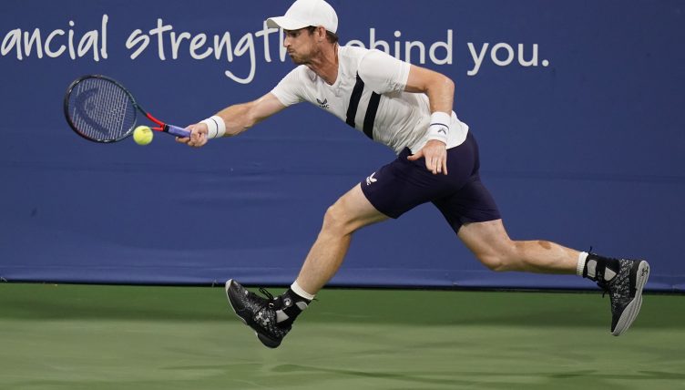 Andy Murray on the run