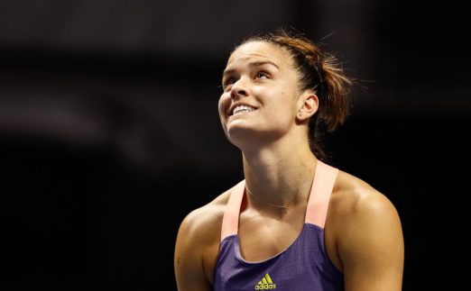 Maria Sakkari in action
