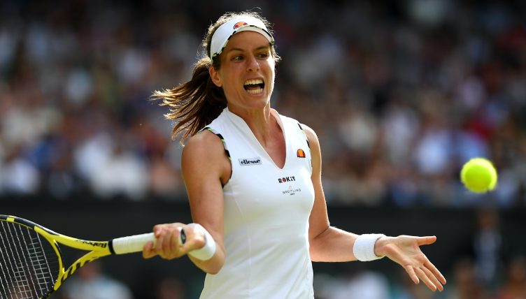 Johanna Konta forehand