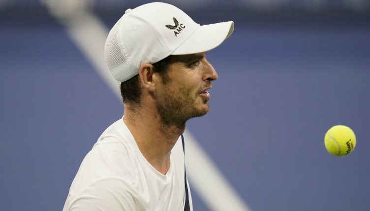Andy Murray in action