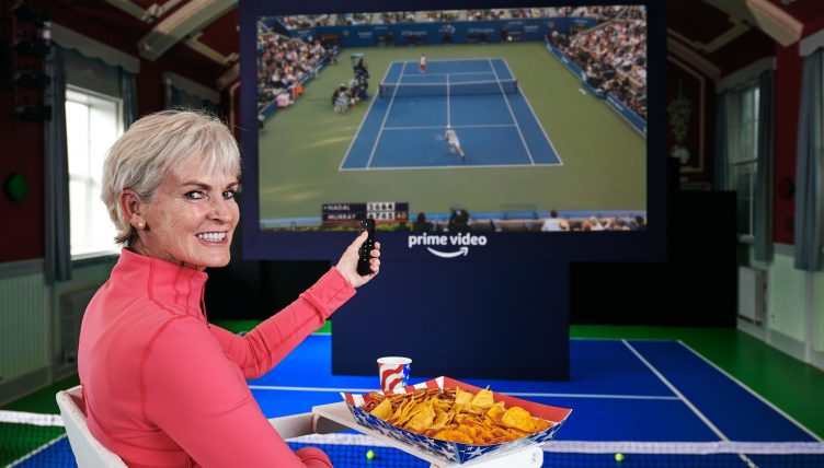 Judy Murray watching tennis