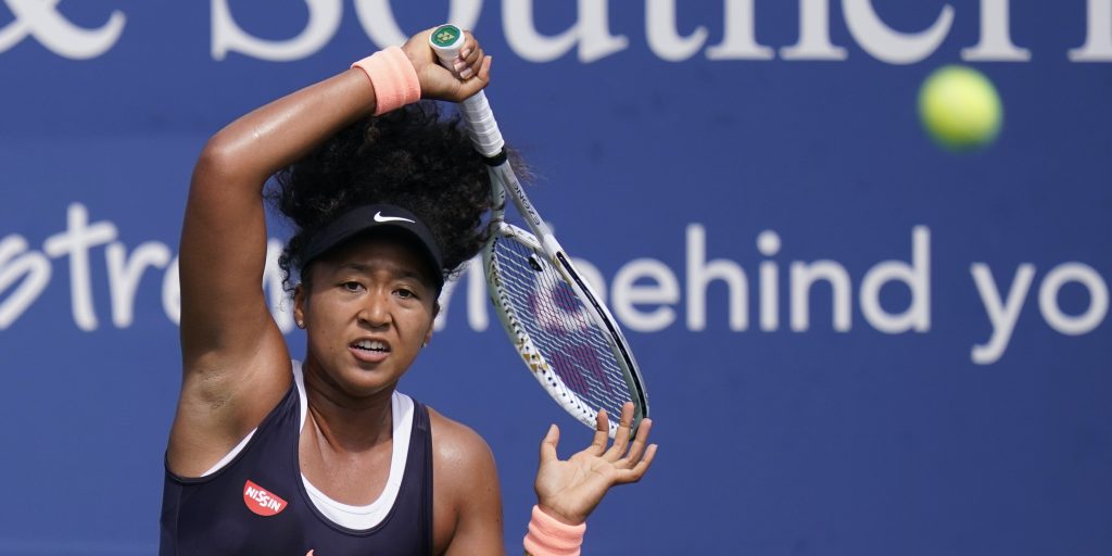 Naomi Osaka in action