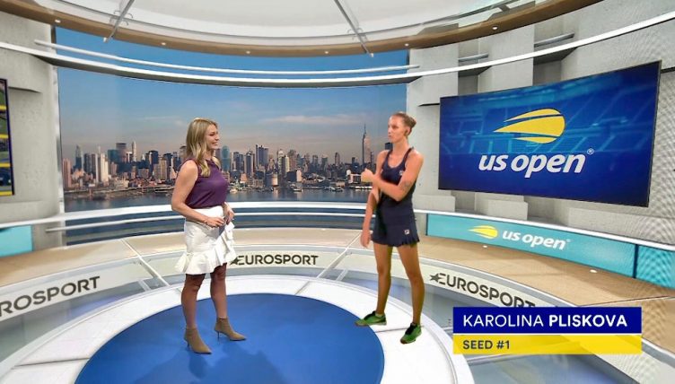 Barbara Schett-Eagle and Karolina Pliskova Eurosport