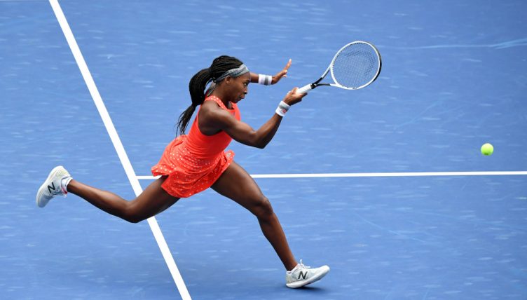 Coco Gauff on the run
