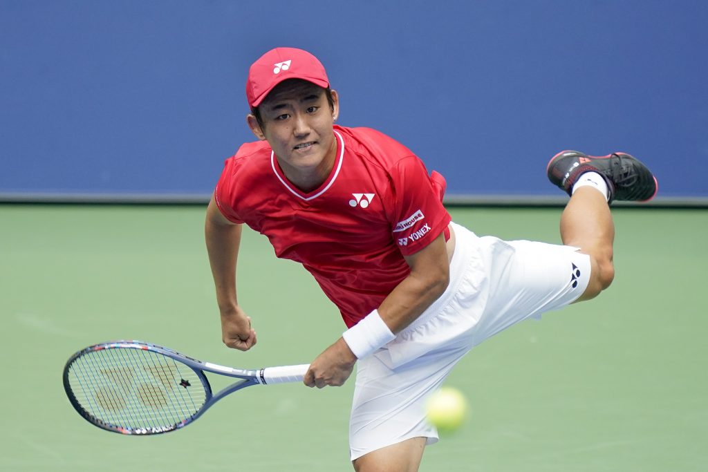 Yoshihito Nishioka in action