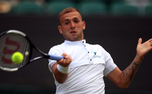 Dan Evans in action