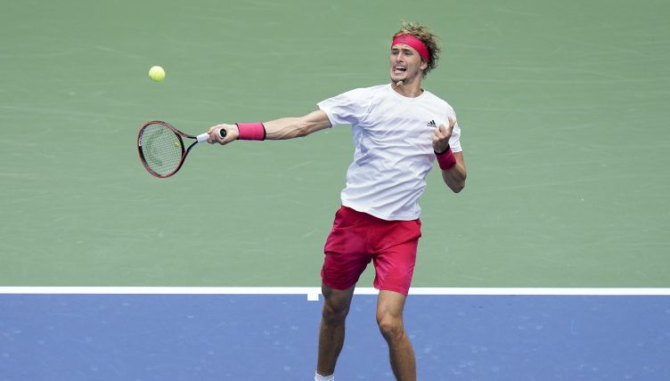 Alexander Zverev swinging