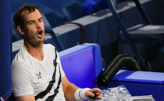 Andy Murray feeling the heat