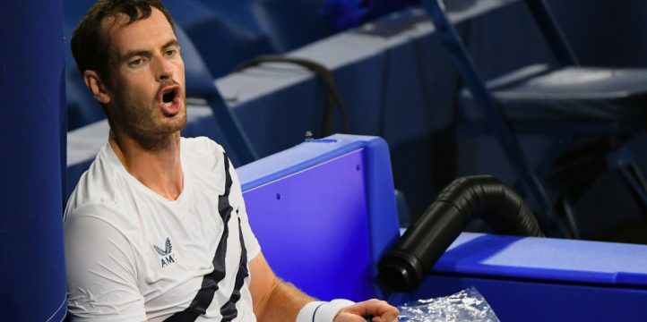 Andy Murray feeling the heat