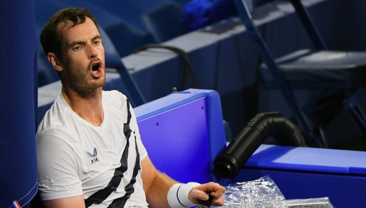Andy Murray feeling the heat