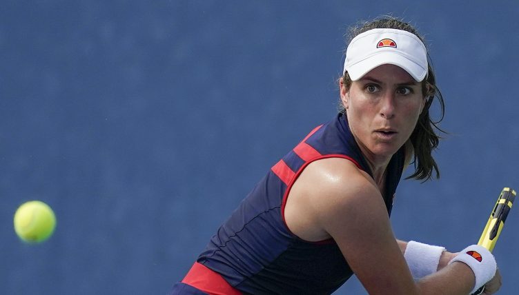 Johanna Konta swinging
