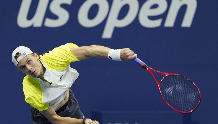 Denis Shapovalov serving