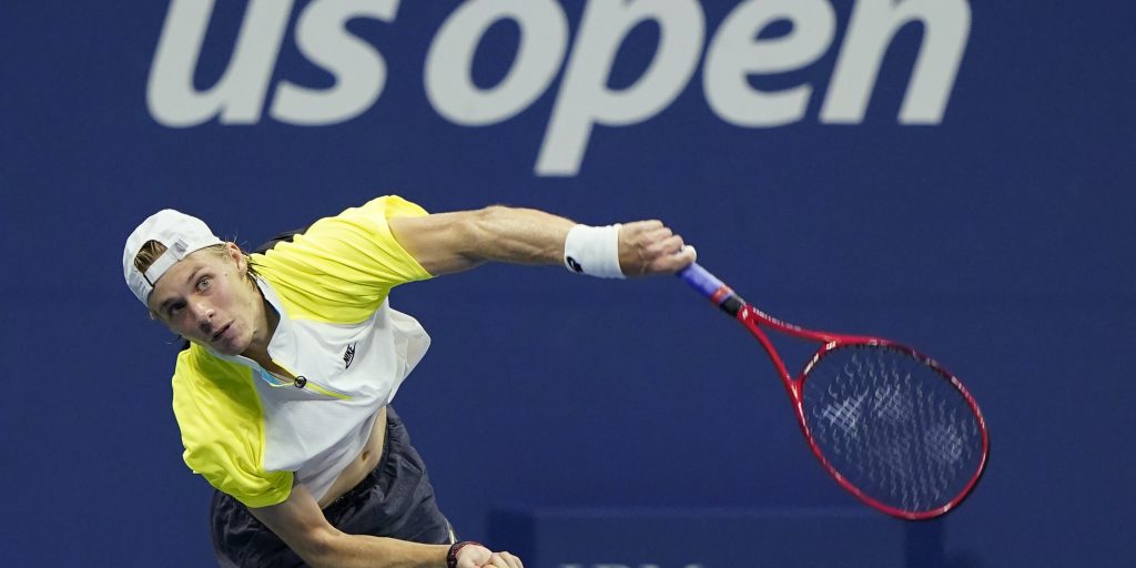 Denis Shapovalov serving