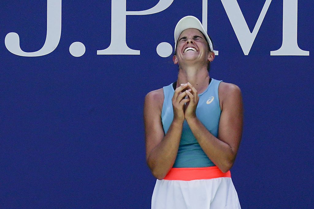 Jennifer Brady ecstatic