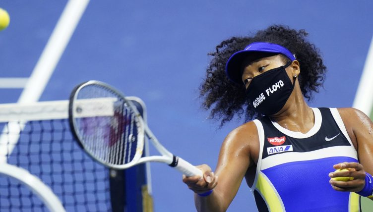 Naomi Osaka in action