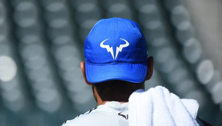 Rafael Nadal from behind