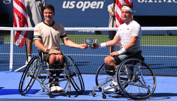 Gordon Reid and Alfie Hewett US Open men's wheelchair doubles champions
